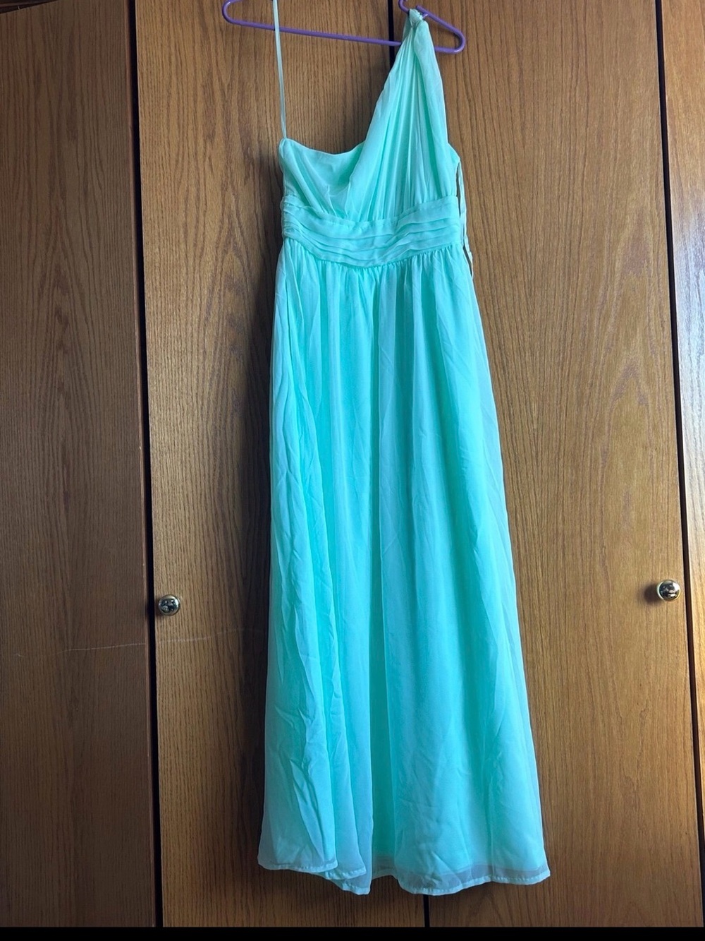 Tevolio Mint Green Flowing Chiffon Dress